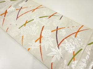 アンティーク 芝草模様織出し袋帯(材料)